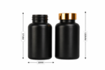 38/400 Black PE Healthcare Bottle - 图片 3